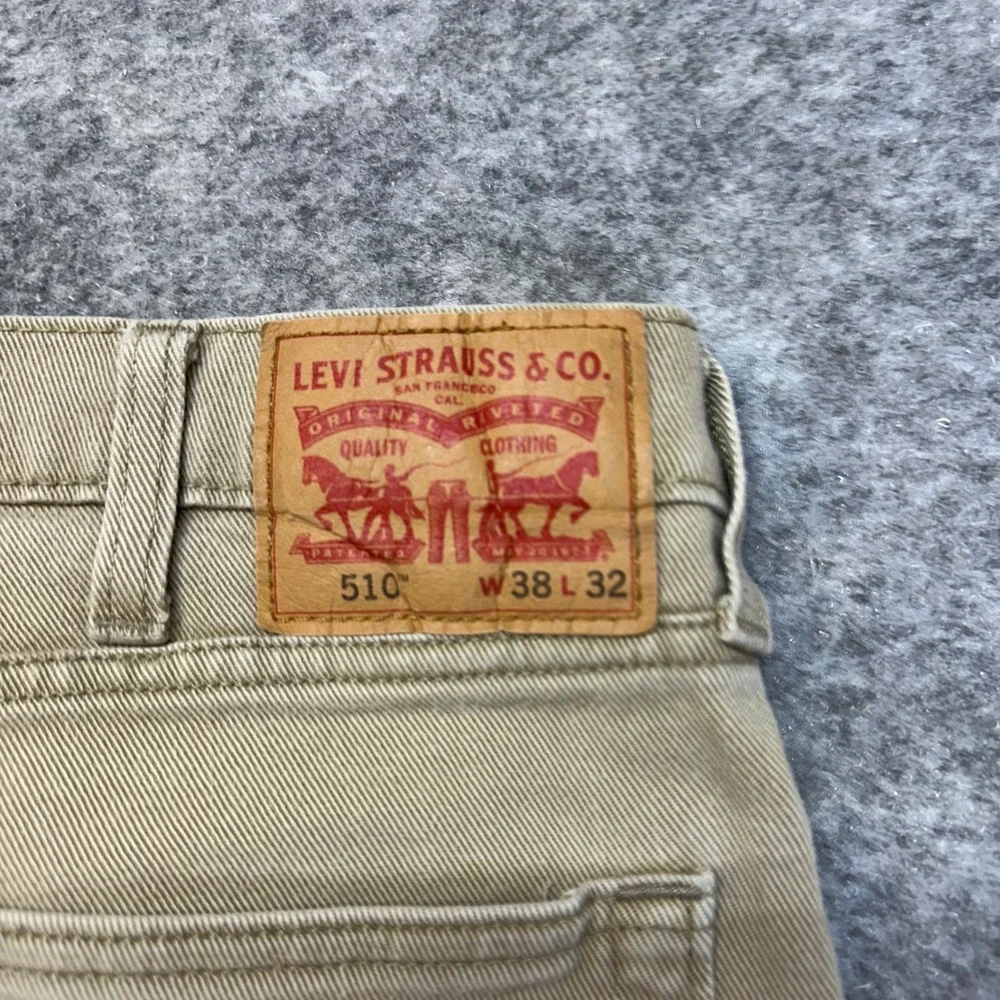 Lot of 4 Levi's Skinny Slim Jeans Mens 38x32 Black Blue Tan 510 511 Work Pants